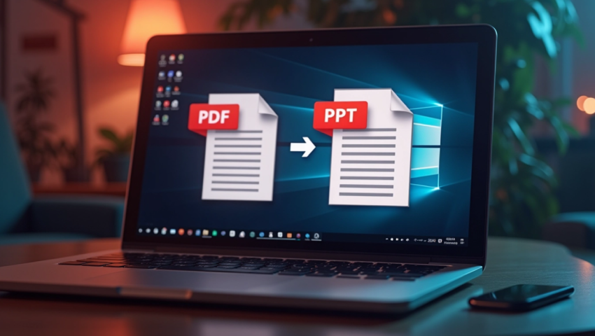 تحويل PDF إلى PPT